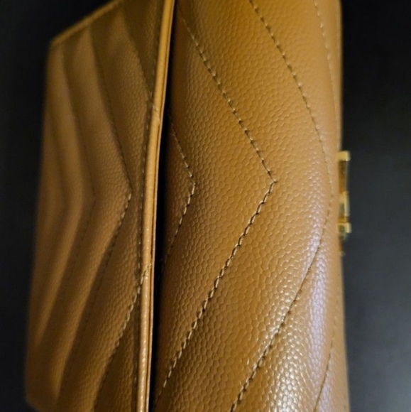 NWT VERY RARE! YSL YVES SAINT LAURENT Monogramme Grain de Poudre Tri-Fold Wallet - Picture 9 of 13